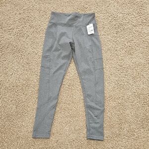 New Gray High-Waisted Leggings